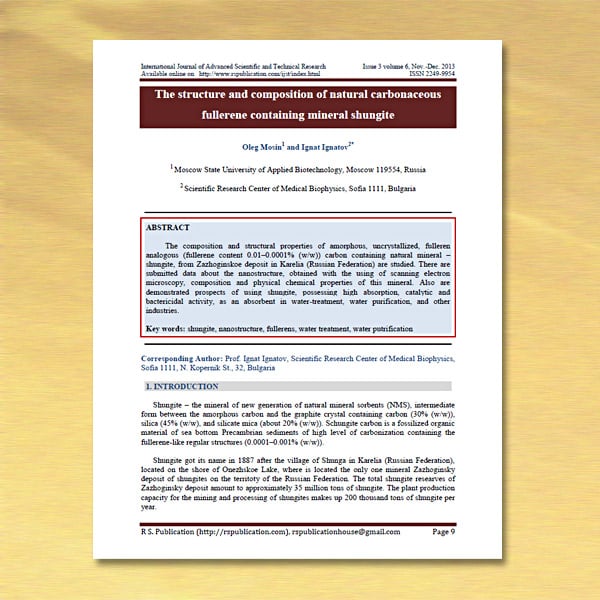 2013 Structure and composition of fullerene in shungite - Mosin