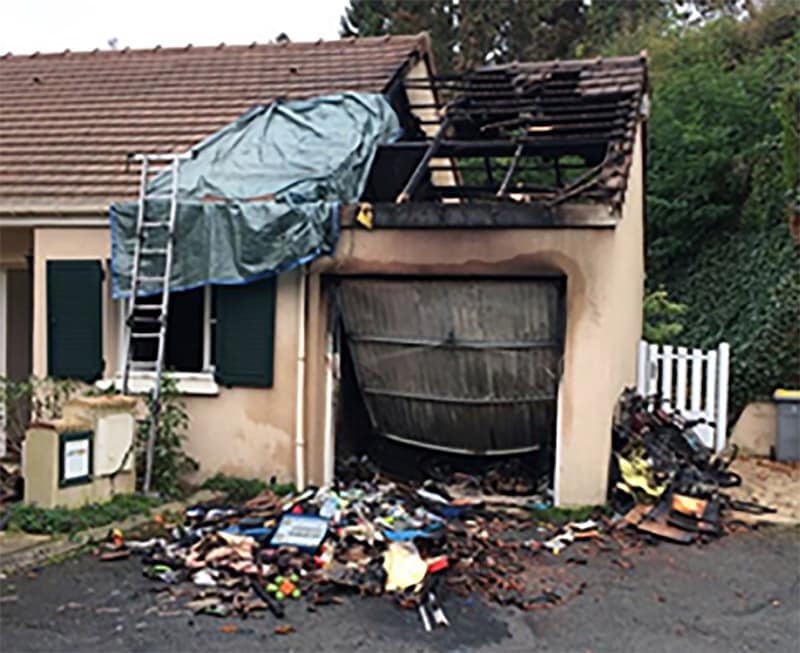 Incendie chez Régis Morel