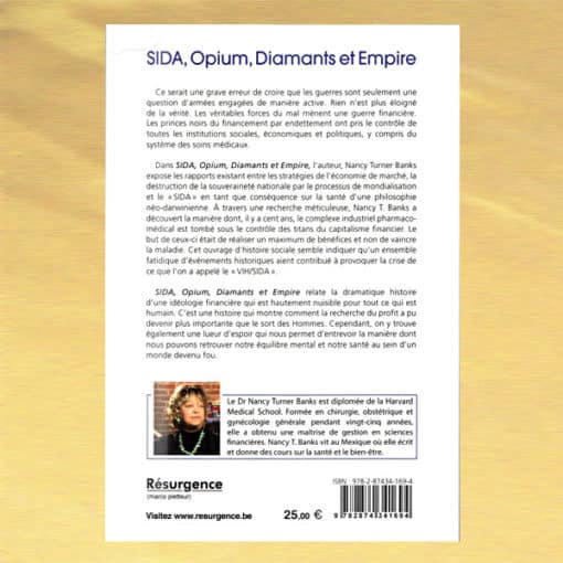 Sia, Opium, Diamants et Emire verso - Nancy Turner Banks